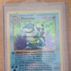 Pokemon Blastoise 1st Edition Shadowless Holo Rare Base Set 2/102 Wizards - Image 1