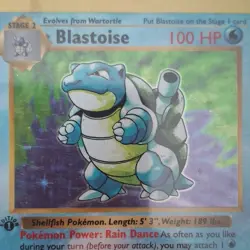 Pokemon Blastoise 1st Edition Shadowless Holo Rare Base Set 2/102 Wizards - Image 3