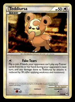Teddiursa 73/95 Common Call of Legends Pokemon LP - Image 1