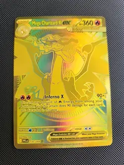 Mega Charizard X ex Gold 130/094 – Phantasmal Flames Pokemon TCG | Ultra Rare - Image 1