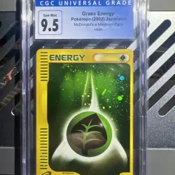 2002 Pokemon Mcdonalds Grass Energy Holo Promo Cgc 9.5 Japanese Ereader - Image 1