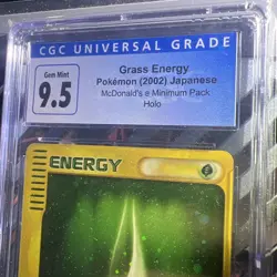 2002 Pokemon Mcdonalds Grass Energy Holo Promo Cgc 9.5 Japanese Ereader - Image 2