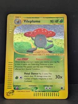 Vileplume 031/165 Expedition Base Set Holo Rare Pokemon TCG Nintendo vintage NM - Image 3