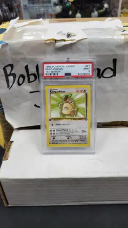 1999 KANGASKHAN 1ST EDITION JUNGLE POKEMON TCG PSA 9 MINT #21/64 - Image 1