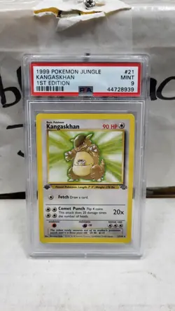 1999 KANGASKHAN 1ST EDITION JUNGLE POKEMON TCG PSA 9 MINT #21/64 - Image 2