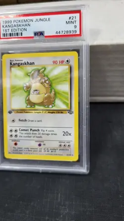 1999 KANGASKHAN 1ST EDITION JUNGLE POKEMON TCG PSA 9 MINT #21/64 - Image 3