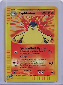 Typhlosion 64/165 Rare Expedition Base Set Pokemon Reverse Holo MP - Image 1