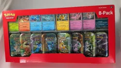 Pokemon Prismatic Evolutions Evee Mini Tin 8 Pack Factory Sealed New Box - Image 1