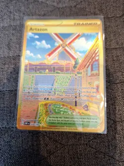 Artazon Gold Secret Rare Full Art Holo Pokemon TCG Obsidian Flames - Image 1