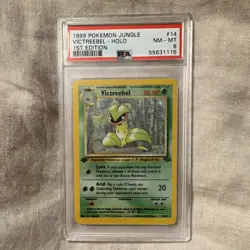 Pokemon TCG Victreebel 14/64 Jungle Holo Rare 1st Edition PSA 8 1999 - Image 1