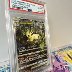 2022 POKEMON JPN SWORD & SHIELD VSTAR UNIVERSE FULL ART/LEAFEON VSTAR PSA 10 - Image 2