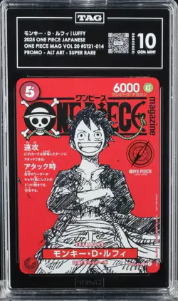 TAG 10 One Piece ST21-014 SR Monkey.D.Luffy Magazine Promo Japanese - Image 1