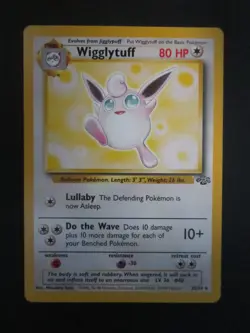 WIGGLYTUFF POKEMON CARD 32/64 JUNGLE NON HOLO RARE NEVER PLAYED NM- - Image 1