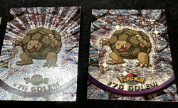 GOLEM Pokemon 1999 Topps #76 TV Animation Edition Holo FOIL & Non-foil Card NM - Image 2