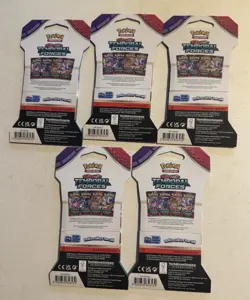 Pokemon Trading Cards 5-Pack NEW Scarlet & Violet Temporal Forces Sealed RPG - Image 2