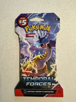 Pokemon Trading Cards 5-Pack NEW Scarlet & Violet Temporal Forces Sealed RPG - Image 4
