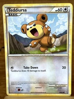 Pokemon TCG Teddiursa HeartGold & SoulSilver Unleashed Common LP - Image 1
