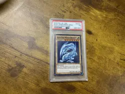 Yu-Gi-Oh! Blue-Eyes White Dragon Ultra Rare PSA LCKC-EN001 Unlimited - Image 1