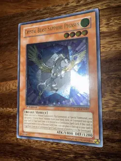 Crystal Beast Sapphire Pegasus (UTR) FOTB-EN007 Force of the Breaker 1st Edition - Image 1