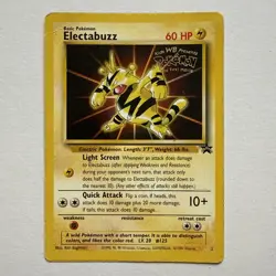 Electabuzz #2 WB Kids Stamped Black Star Promo Vintage WotC Pokemon TCG Card MP - Image 2