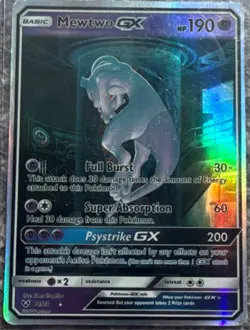 Pokemon Mewtwo GX 78/73 Shining Legends Full Art Shiny Holo Rare Card - Image 1