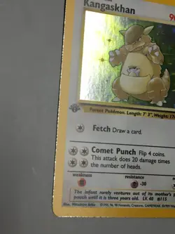 1st Edition Holo Kangaskhan Card - Ungraded Excellent - Jungle 5/64 - WOTC 1999 - Image 4