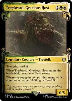 MTG - Treebeard, Gracious Host - Silver Foil - Lord of the Rings - Magic - Image 1