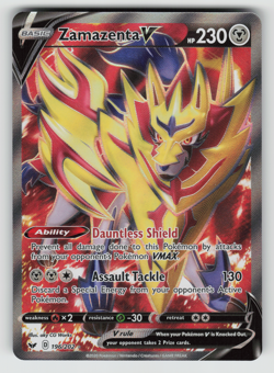 Zamazenta V Pokemon Sword & Shield Base Set 196/202 Full Art Ultra Rare NM - Image 1