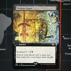 Profane Tutor Extended Art Modern Horizons 2 Regular Mtg Magic The Gathering - Image 1