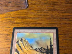 MTG Arabian Nights Mountain - ARN - Black Border - Rare C1 Error - LP/NM- - Image 3