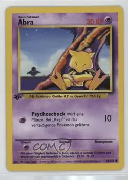 Abra German 1st Ed. Pokemon Base Set #43 1999 - Image 1