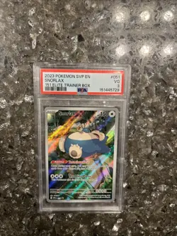 2023 Pokemon SVP EN Snorlax 151 Elite Trainer Box PSA 3 Fresh Slab - Image 1