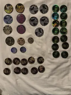 Lot of 61 Official Pokemon TCG Coins- CHARIZARD PIKACHU DRAGONITE, Etc - Image 1
