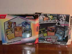 Pokemon Prismatic Evolutions & Black Bolt/White Flare Poster Collection NO PACKS - Image 1