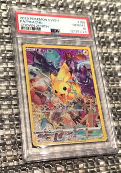 PSA 10 💎 2023 Pokemon Sword & Shield Crown Zenith #160 Pikachu Crown Zenith - Image 2