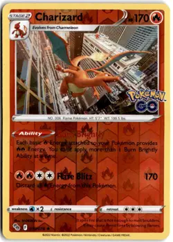 Charizard Holo Rare Pokemon GO 010/078 HP - Image 1