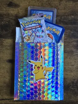 Pokemon Mystery Pack - GUARANTEED EX/V/VMAX + Sealed Booster + Catds & Stickers! - Image 2