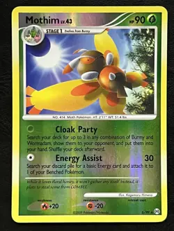 Pokemon Mothim Reverse Holo - Platinum Arceus - 6/99 LP - Image 1