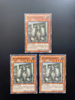 Yugioh! Guardian Statue SD7-EN013 Common 1st Edition MP/HP X3 - Image 1