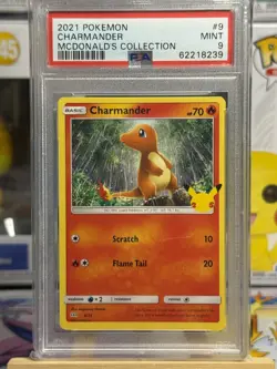 Charmander 9 Mcdonald's Collection Pokemon PSA 9 - Image 1