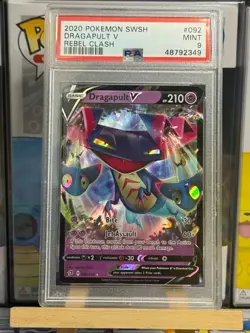 Dragapult V 092/192 Rebel Clash Pokemon PSA 9 - Image 1
