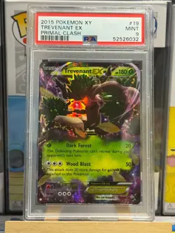 Trevenant EX 19/160 Primal Clash Pokemon PSA 9 - Image 1
