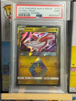 Latias Prism Star Holo 107/168 Celestial Storm Pokemon PSA 9 - Image 1