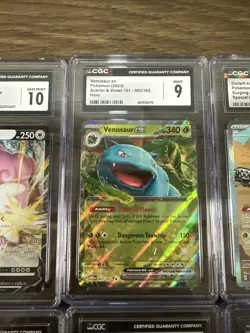 (10) Graded Pokemon Lot 10 CGC Charizard Hitmonlee Fossil Venusaur Durant Ex - Image 3