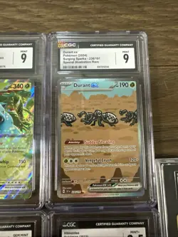 (10) Graded Pokemon Lot 10 CGC Charizard Hitmonlee Fossil Venusaur Durant Ex - Image 4