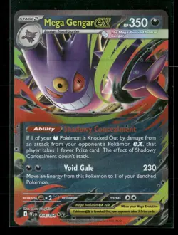 Mega Gengar ex 056/094 Double Rare Phantasmal Flames Pokemon Holo Near Mint - Image 1