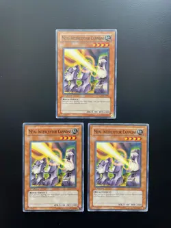 Yugioh Moai Interceptor Cannons SD7-EN011 Common 1st Edition MP/HP X3 - Image 1