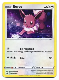 Eevee SWSH127 Holo Promo Sword & Shield Promo Pokemon NM - Image 1