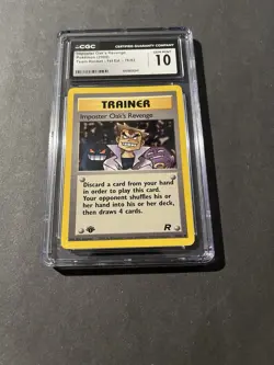 Pokemon TCG Imposter Oak's Revenge Trainer Team Rocket 1st Edition #76/82 CGC 10 - Image 1