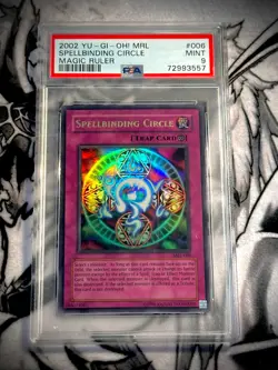 Yugioh MRL Spellbinding Circle MRL Ultra rare PSA 9 - Image 1